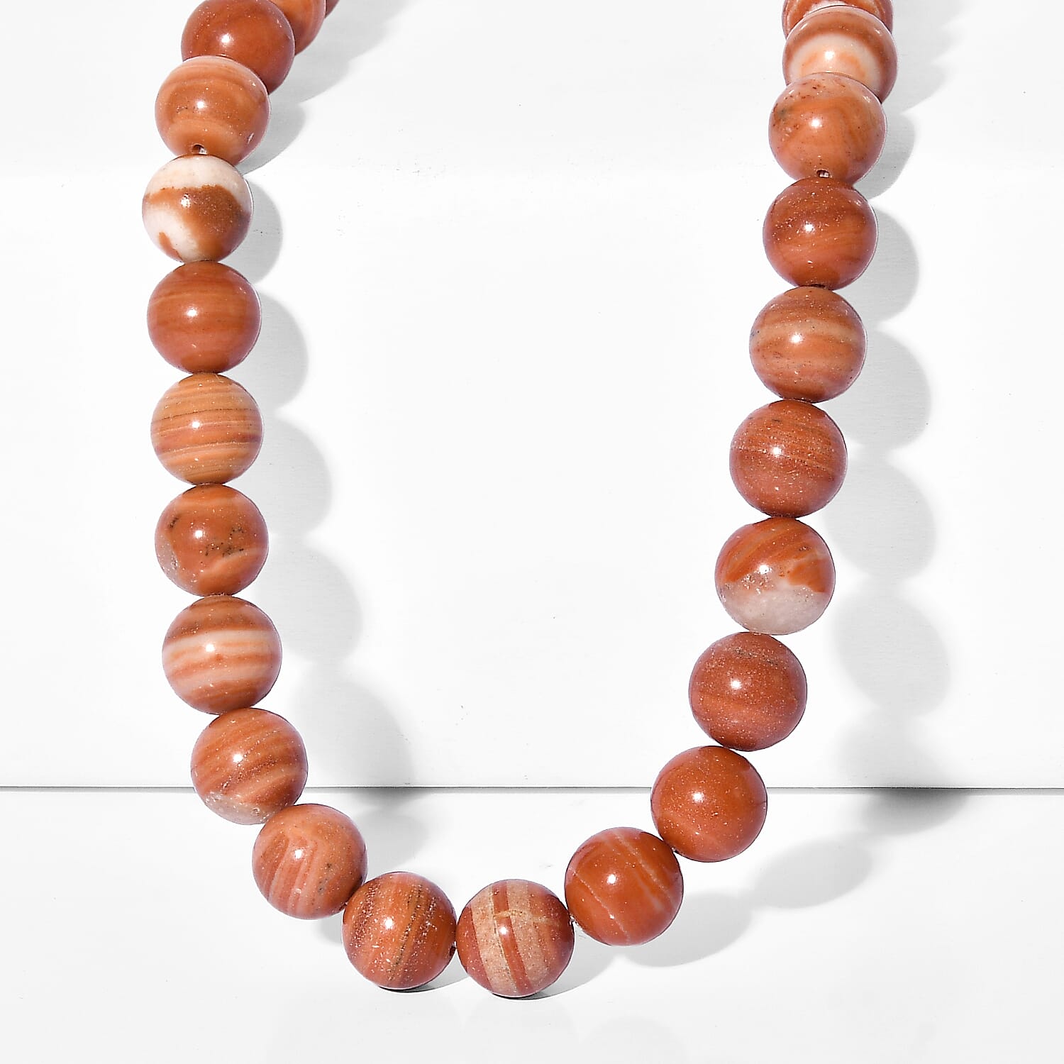 EverTrue - Red Malachite Necklace (Size - 18-2 Ext) in Yellow Gold Tone 315.00 Ct.