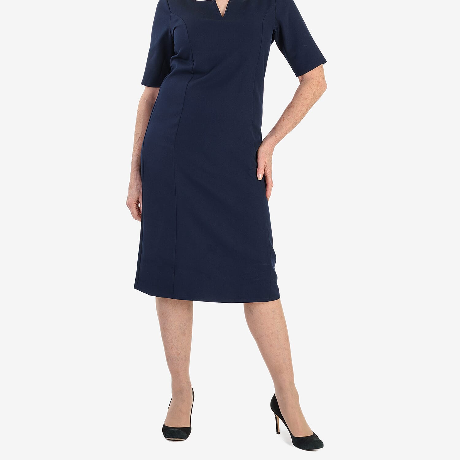 Ansh London Classic Dress (Size 12) - Navy