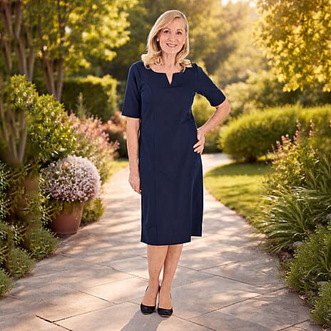 Ansh London Classic Dress (Size 16) - Navy