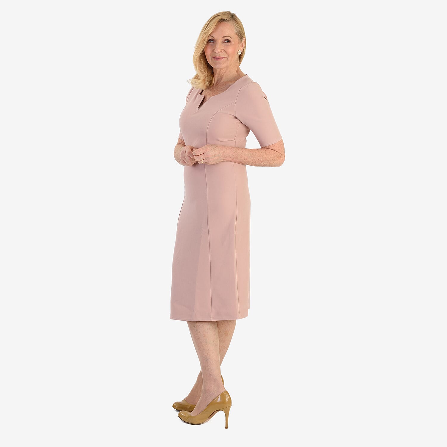 Ansh London Classic Dress (Size 14) - Pink