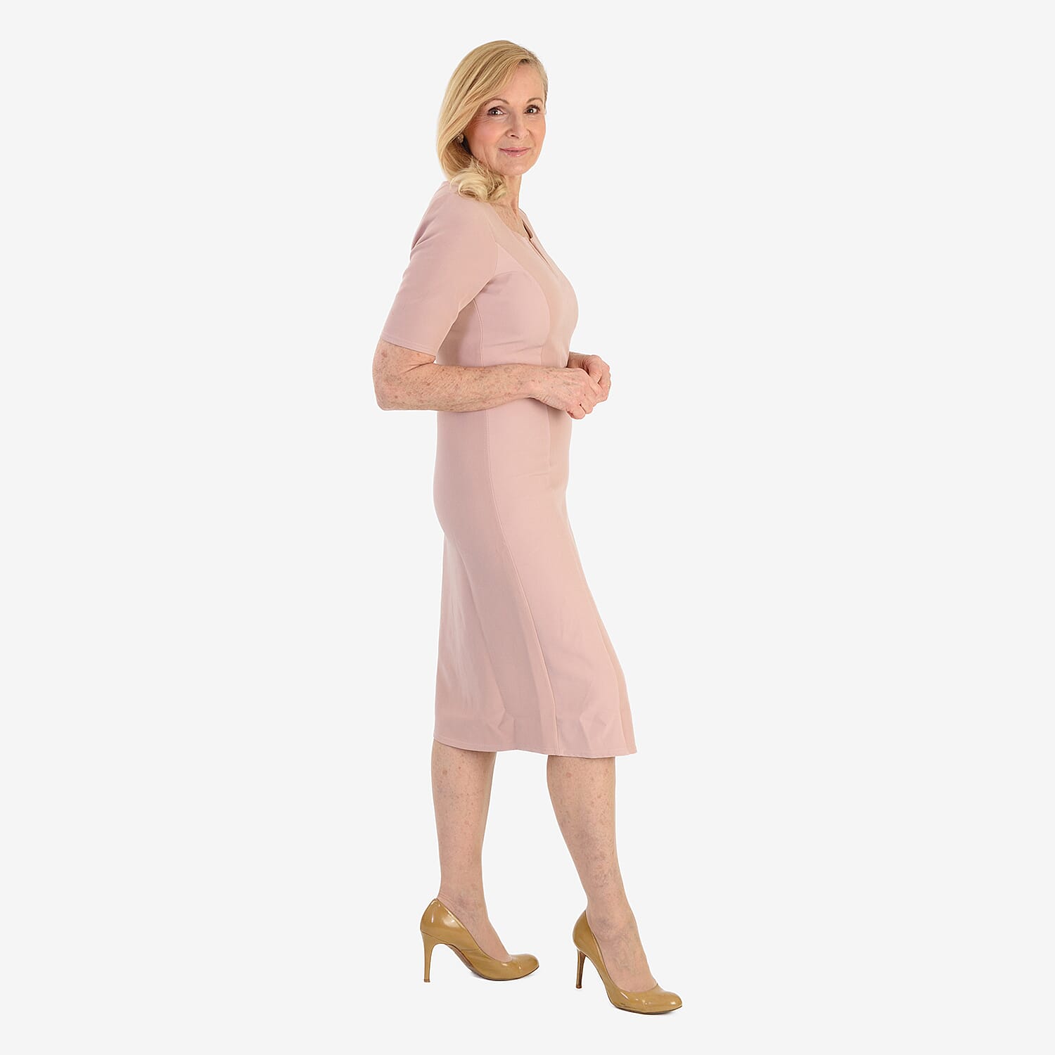 Ansh London Classic Dress (Size 14) - Pink