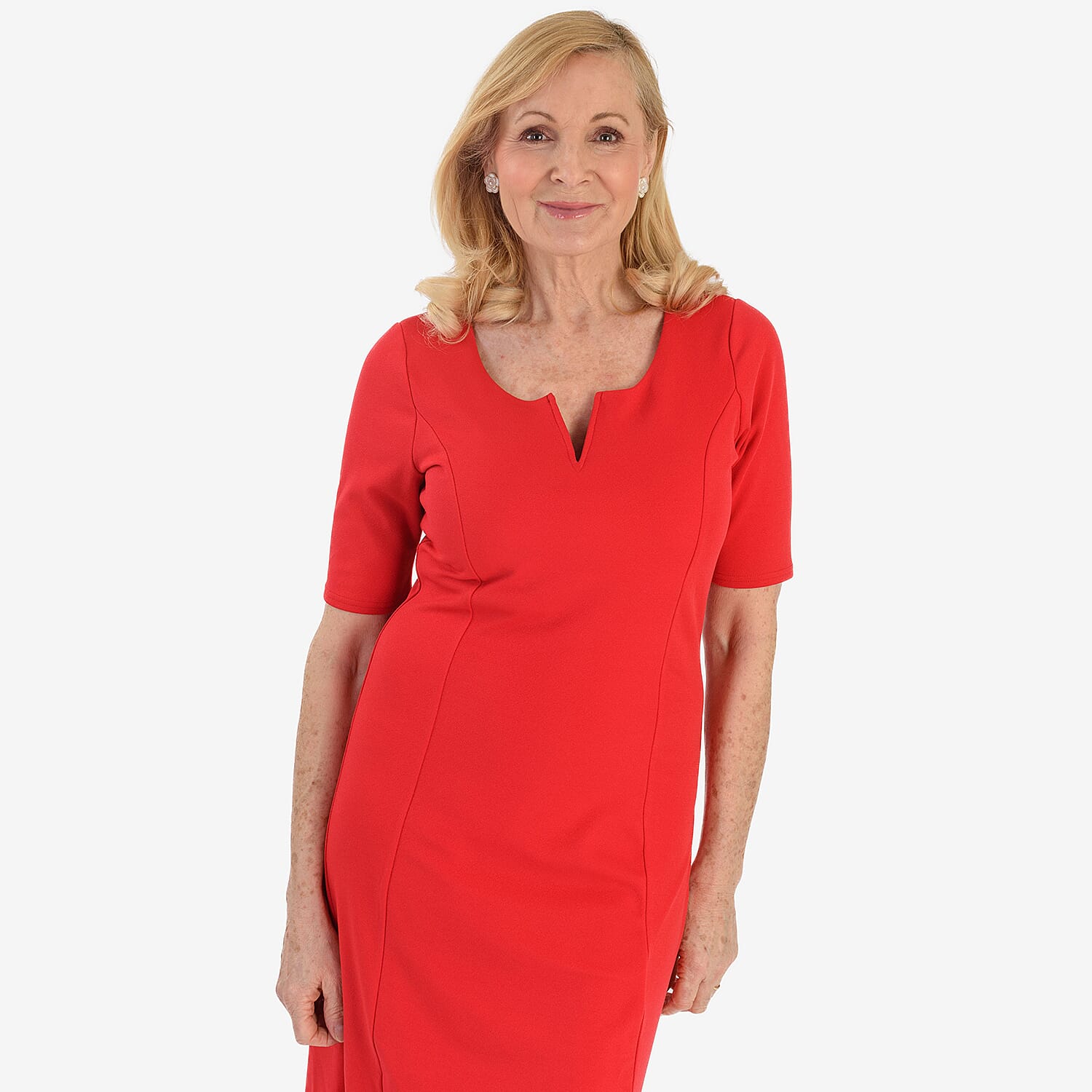 Ansh London Classic Dress (Size 14) - Red