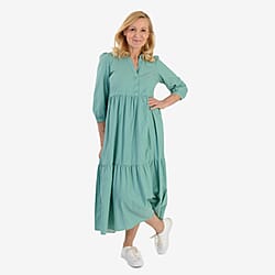 Marina kaneva puffed sleeve  dress