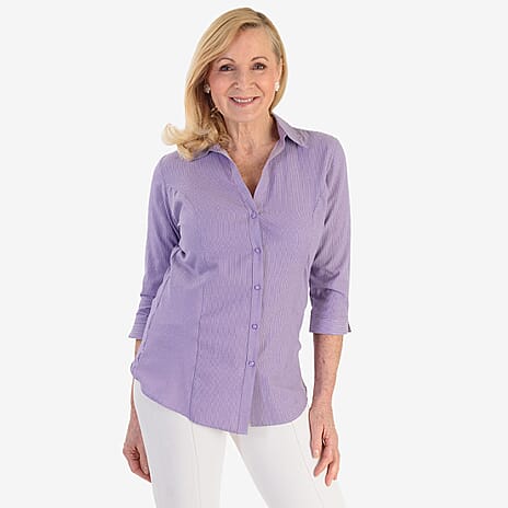Marina Kaneva Pocket Shirt (Size 20) - Purple