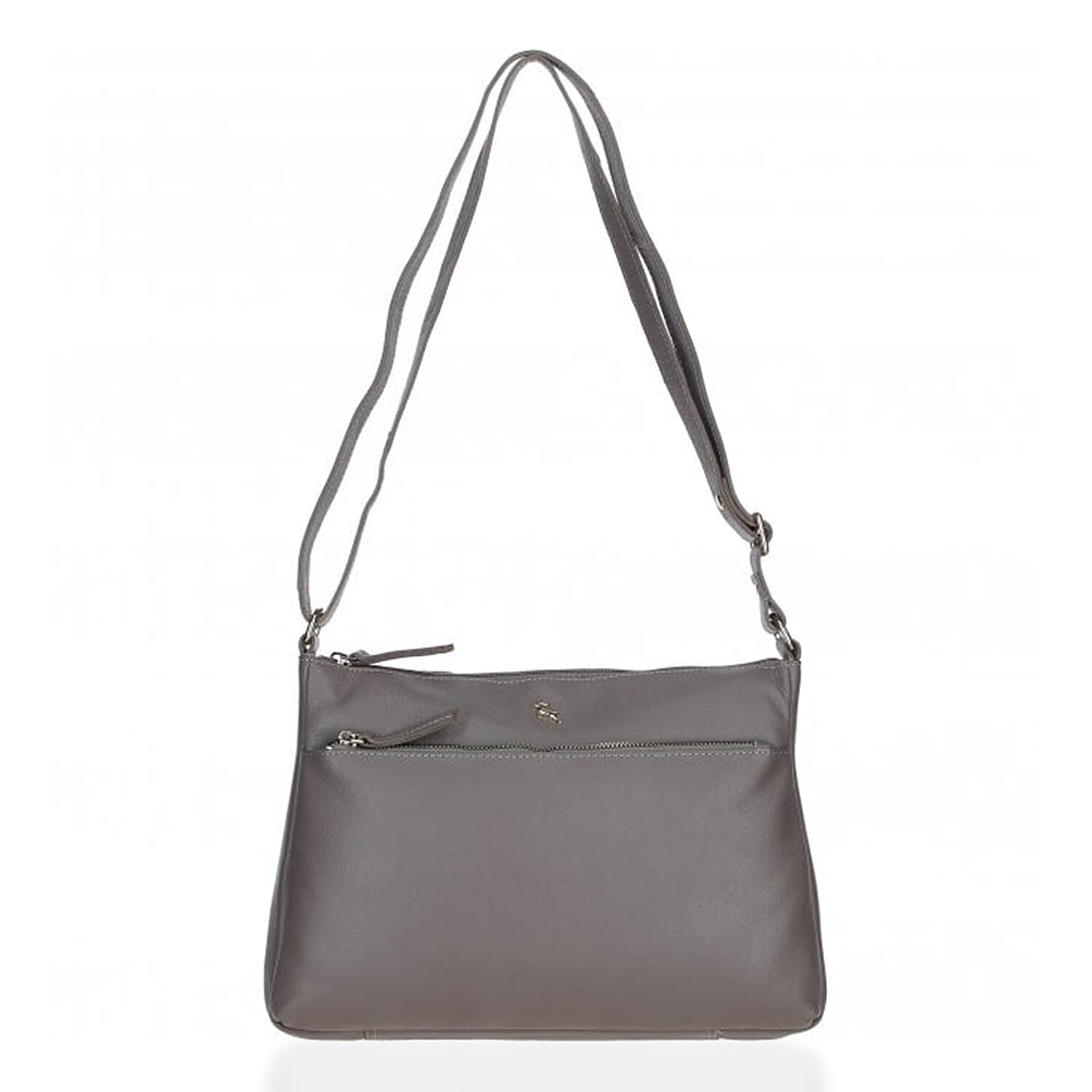 Ashwood Leather Balmoral Handbag with Adjustable Shoulder Strap - Taupe