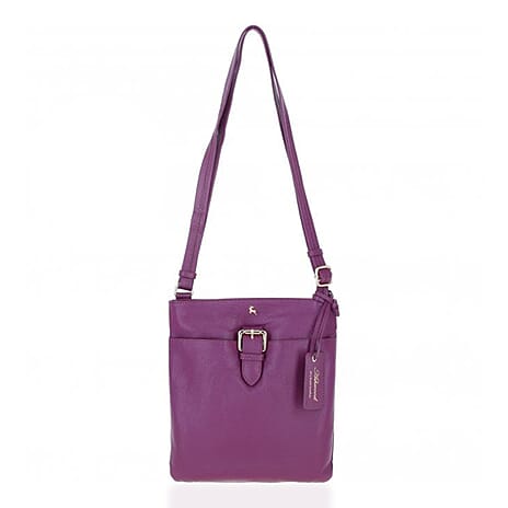 Ashwood Buckle Crossbody Bag - Winter Rasberry