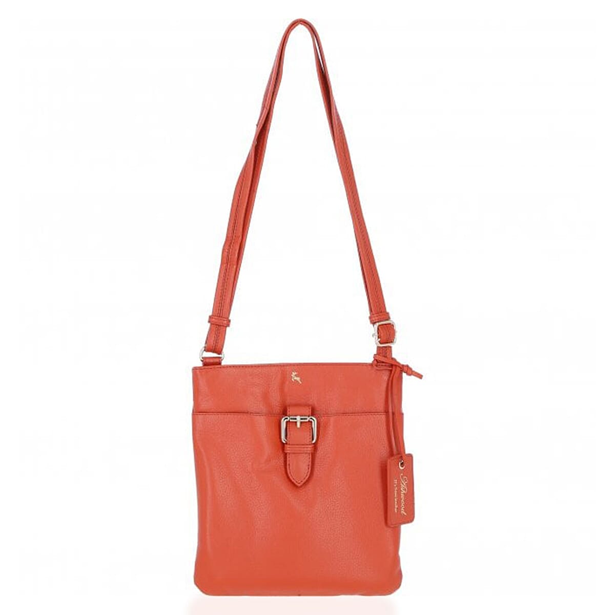 Ashwood Buckle Crossbody Bag - Orange
