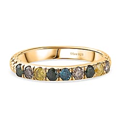 D'Joy Multi Diamond Ring in Sterling Silver 0.58 Ct.