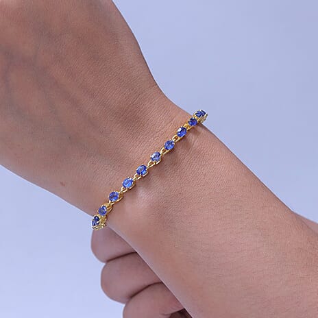 JCK Vegas Close Out-  Kyanite Tennis Bracelet (Size - 7-2Ext) 4.84 Ct.