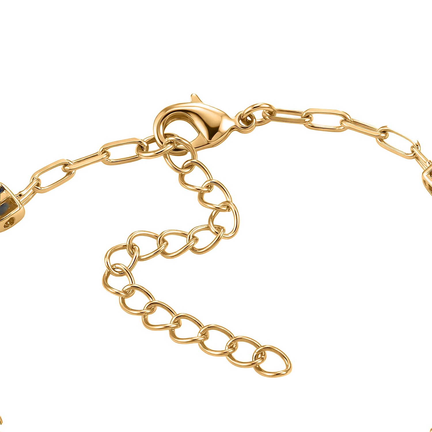 EverTrue - Kyanite Tennis Bracelet (Size - 7-2 Ext) in Yellow Gold Tone 4.84 Ct.