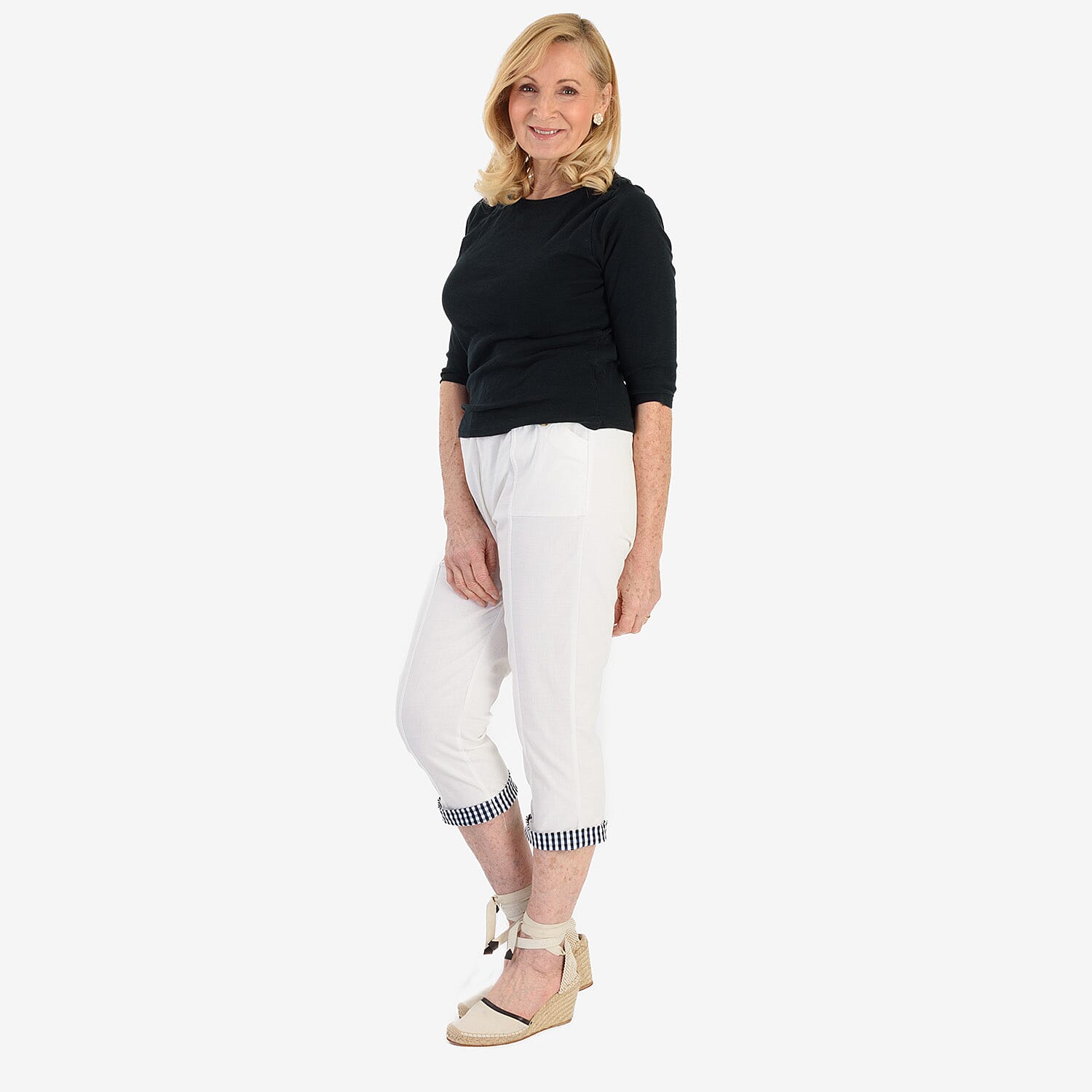 Pure And Natural Cotton Trousers With 21Inch Inseam 