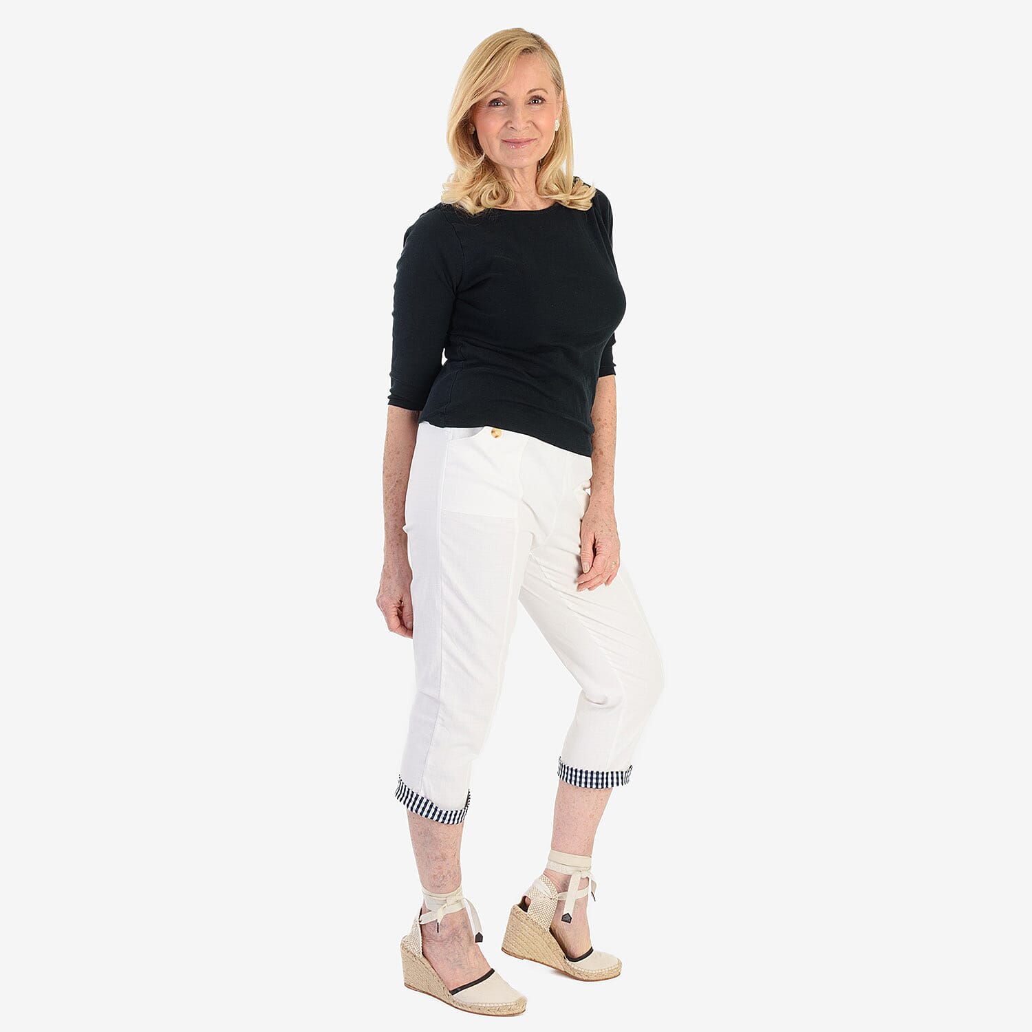 Pure And Natural Cotton Trousers With 21Inch Inseam 
