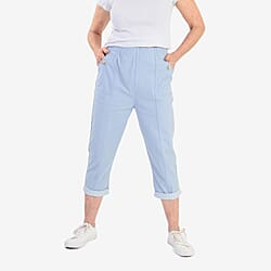 Pure And Natural Cotton Trousers With 21Inch Inseam 