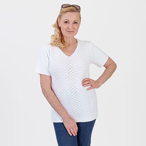 Pure And Natural Acrylic Jumper (Size - S-M) - White
