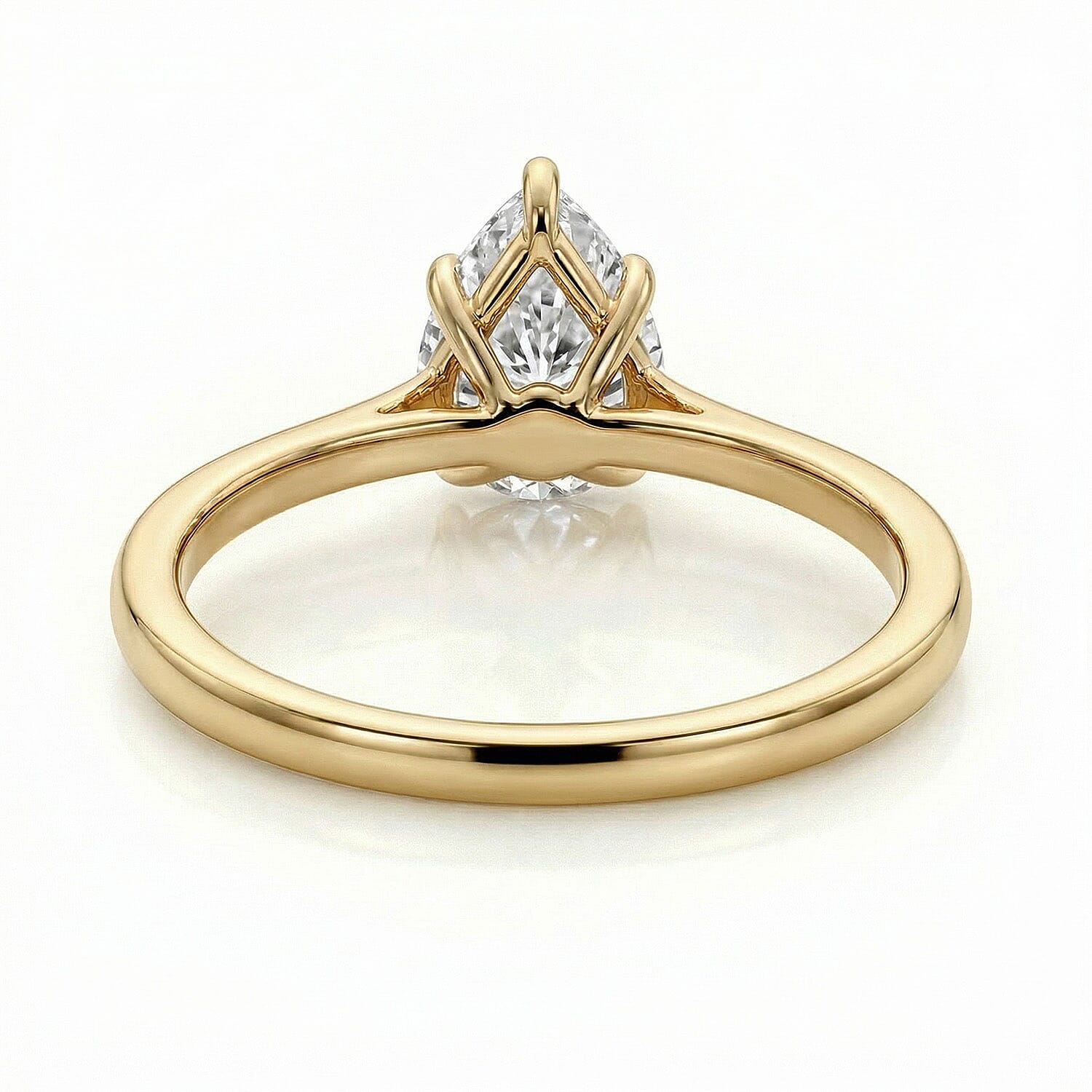 LUXURIANT 0.5 Ct. Lab Grown Diamond Solitaire Ring in Sterling Silver