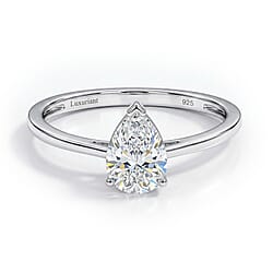 LUXURIANT 0.5 Ct. Lab Grown Diamond Solitaire Ring in Sterling Silver