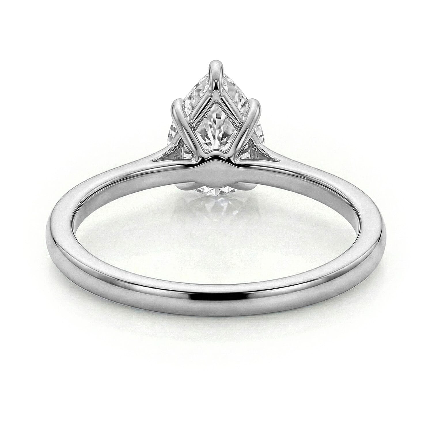 LUXURIANT 0.5 Ct. Lab Grown Diamond Solitaire Ring in Sterling Silver