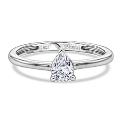 LUXURIANT 0.5 Ct. Lab Grown Diamond Solitaire Ring in Sterling Silver