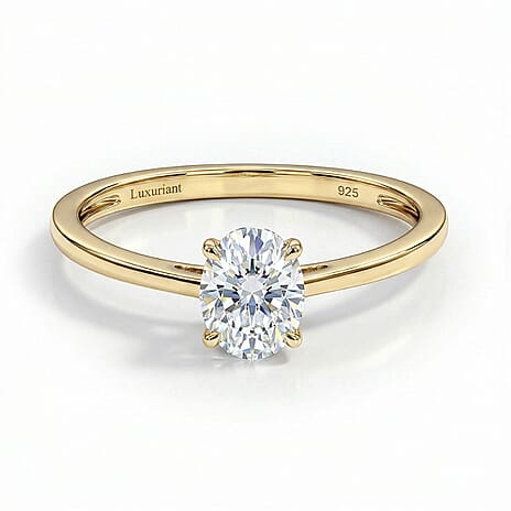 Luxuriant - Lab Grown Diamond(SI) Ring in 18K Vermeil Yellow Gold Plated Sterling Silver 0.51 Ct.