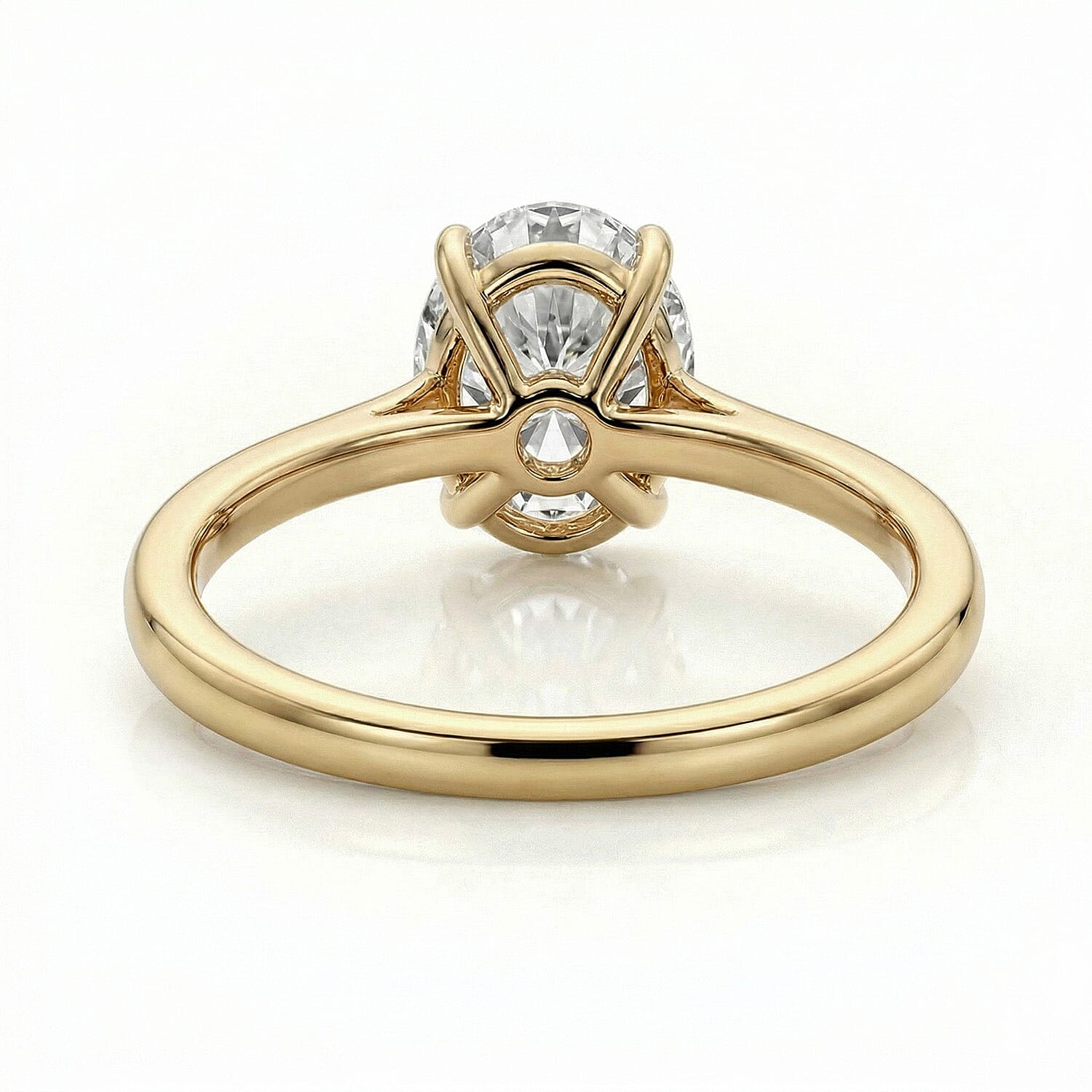 LUXURIANT 0.5 Ct. Lab Grown Diamond Solitaire Ring in Sterling Silver