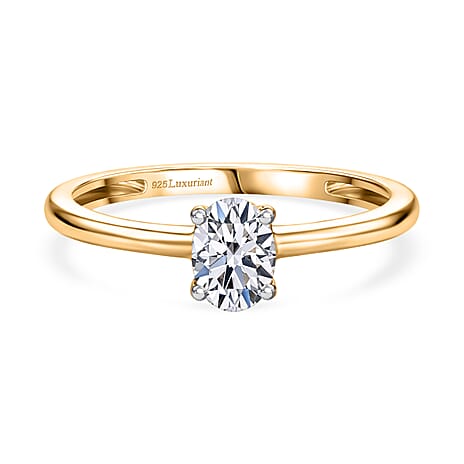 Luxuriant - Lab Grown Diamond(SI) Ring in 18K Vermeil Yellow Gold Plated Sterling Silver 0.51 Ct.