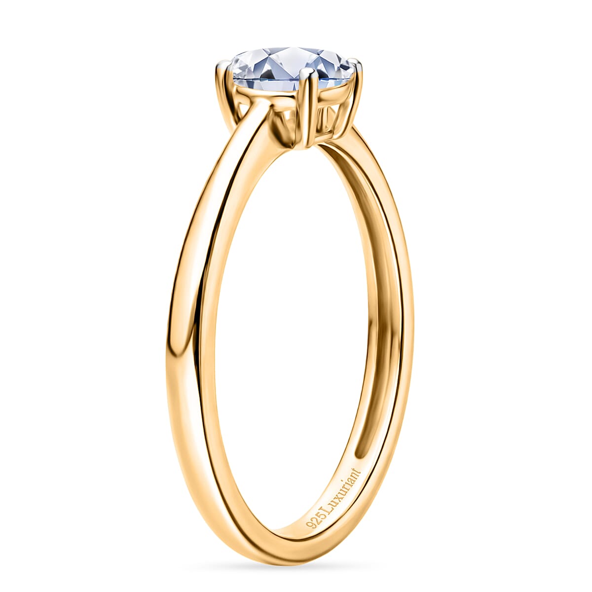 LUXURIANT 0.5 Ct. Lab Grown Diamond Solitaire Ring in Sterling Silver