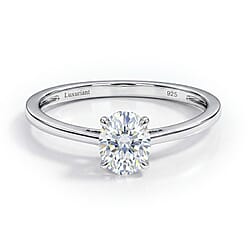 LUXURIANT 0.5 Ct. Lab Grown Diamond Solitaire Ring in Sterling Silver