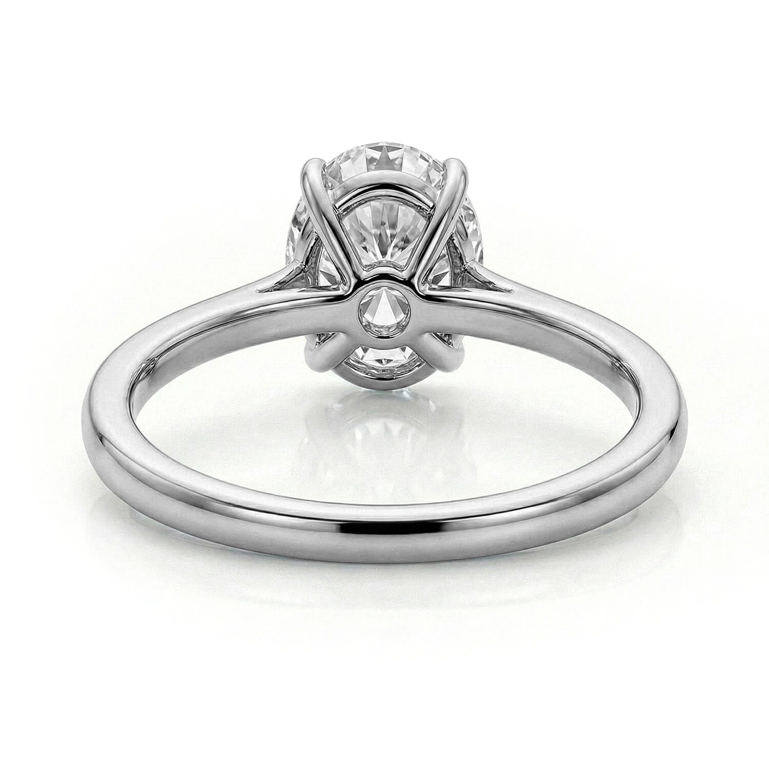 LUXURIANT 0.5 Ct. Lab Grown Diamond Solitaire Ring in Sterling Silver