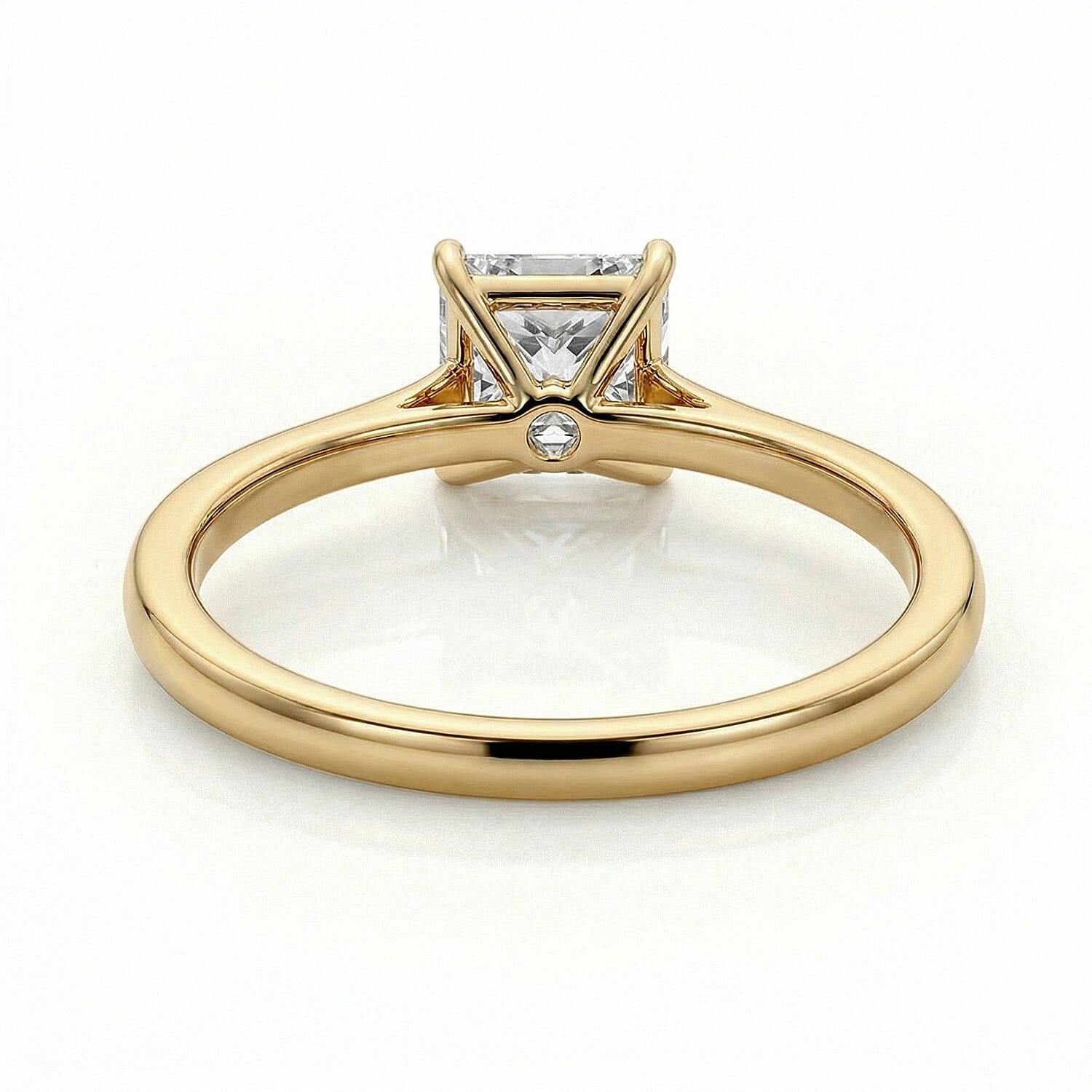 LUXURIANT 0.5 Ct. Lab Grown Diamond Solitaire Ring in Sterling Silver