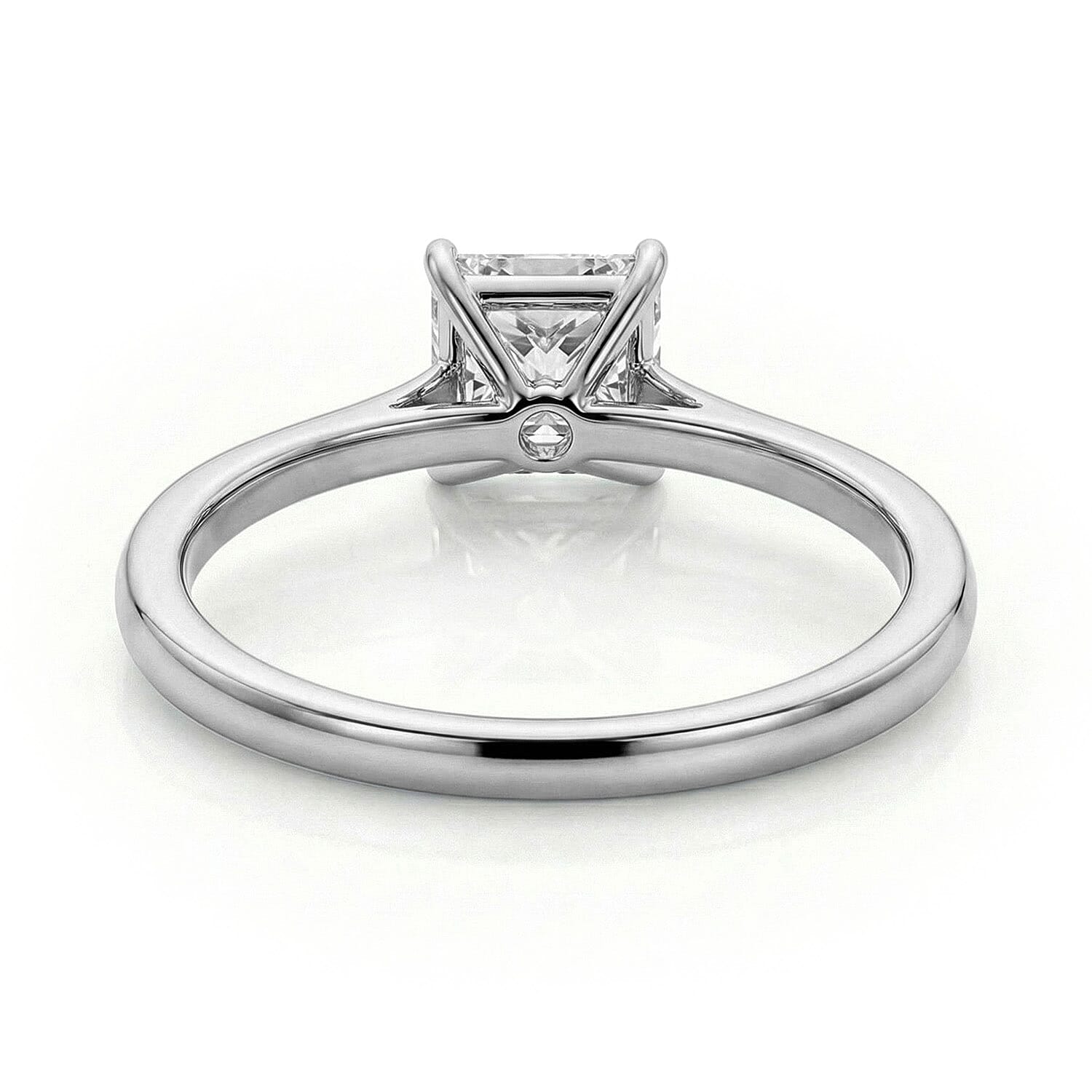 LUXURIANT 0.5 Ct. Lab Grown Diamond Solitaire Ring in Sterling Silver