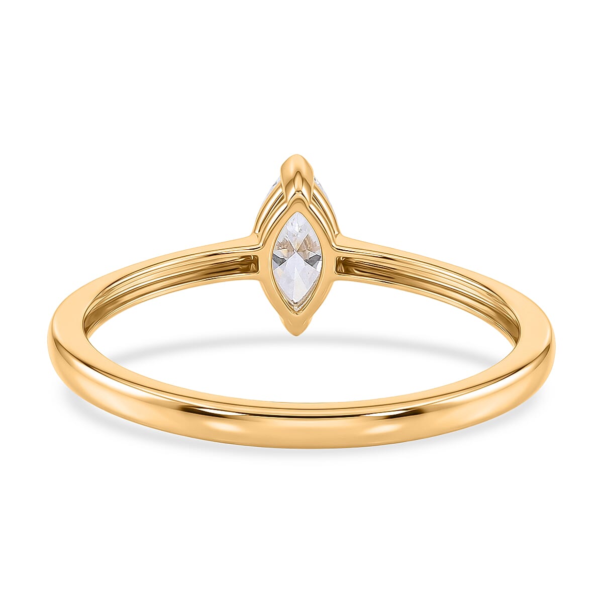 LUXURIANT 0.5 Ct. Lab Grown Diamond Solitaire Ring in Sterling Silver