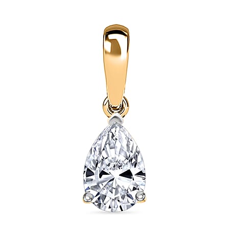 LUXURIANT 0.5 Ct. Lab Grown Diamond Pear-Cut Pendant in 18K Vermeil Yellow Gold Plated Sterling Silver (SI) LUXURIANT 0.5 Ct. Lab Grown Diamond Pear-Cut Pendant in 18K Vermeil Yellow Gold Plated Sterling Silver (SI)