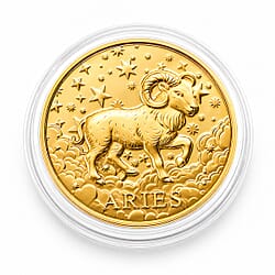 Celestial Zodiac Collection - Aquarius 24k Gold Coin Collectibles