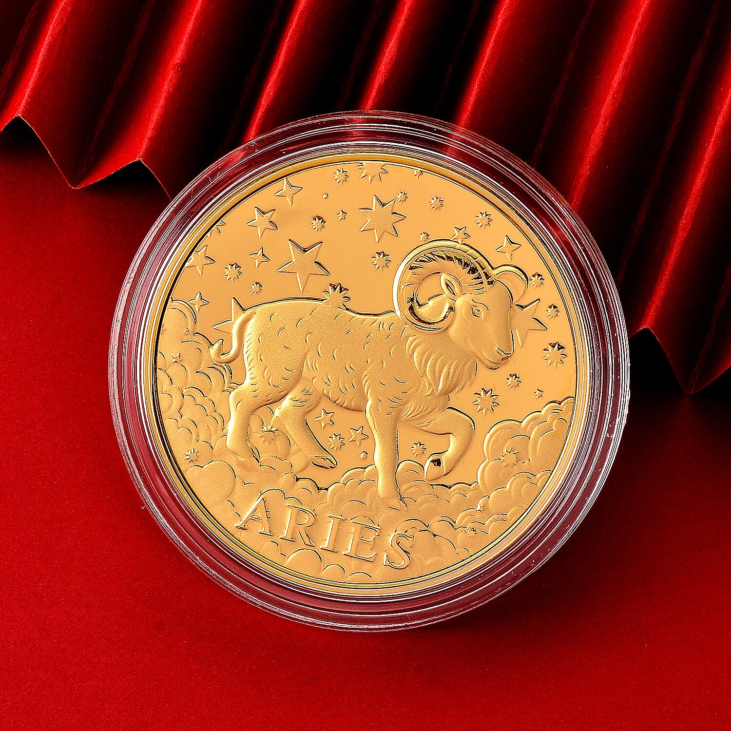 Celestial Zodiac Collection - Aries 24k Gold Coin Collectibles