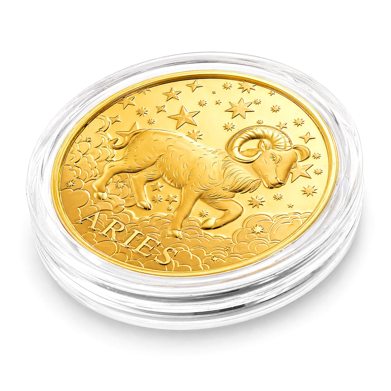 Celestial Zodiac Collection - Aries 24k Gold Coin Collectibles