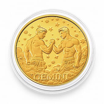 https://tjcuk.sirv.com/Products/85/4/8548668/Celestial-Zodiac-Collection-Gemini-24k-Gold-Coin-Collectibles_8548668.jpg?w=342&h=342