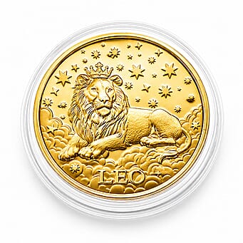 https://tjcuk.sirv.com/Products/85/4/8548675/Celestial-Zodiac-Collection-Lion-24k-Gold-Coin-Collectibles_8548675.jpg?w=342&h=342
