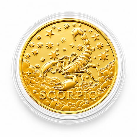 Celestial Zodiac Collection - Scorpio 24k Gold Coin Collectibles
