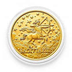 Celestial Zodiac Collection - Aquarius 24k Gold Coin Collectibles