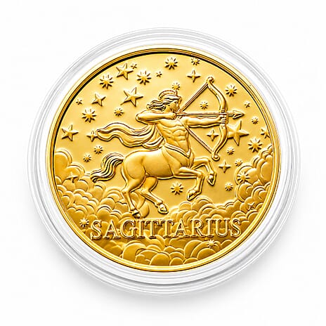 Celestial Zodiac Collection - Sagittarius 24k Gold Coin Collectibles
