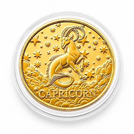 Celestial Zodiac Collection - Capricorn 24k Gold Coin Collectibles