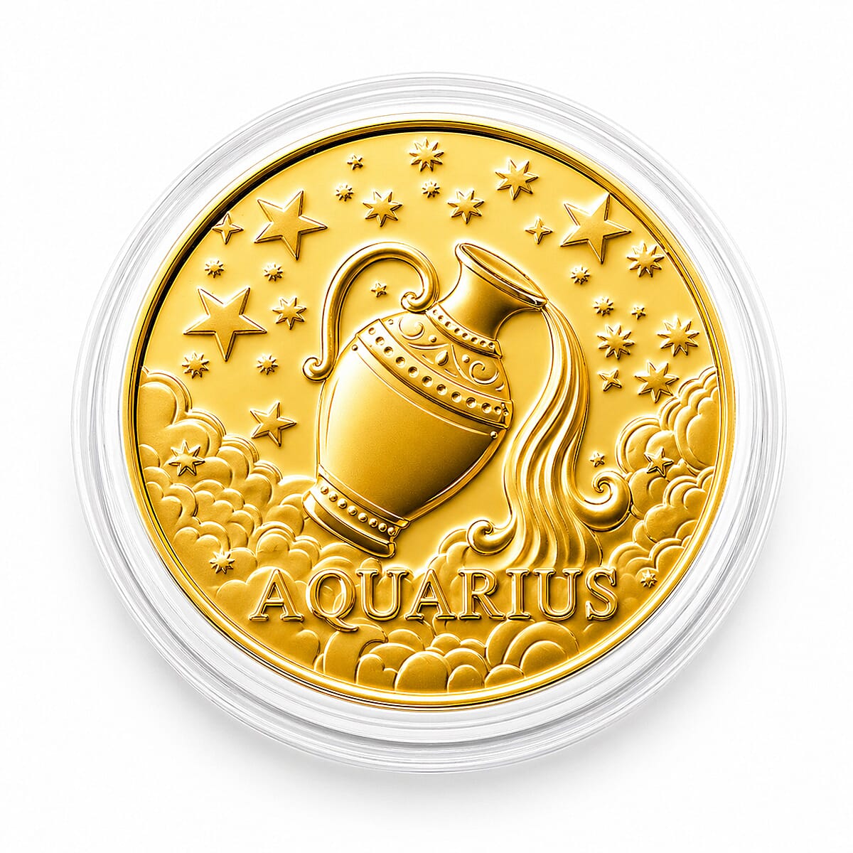 Celestial Zodiac Collection - Aquarius 24k Gold Coin Collectibles