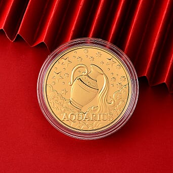 https://tjcuk.sirv.com/Products/85/4/8548681/Celestial-Zodiac-Collection-Aquarius-24k-Gold-Coin-Collectibles_8548681_1.jpg?w=342&h=342