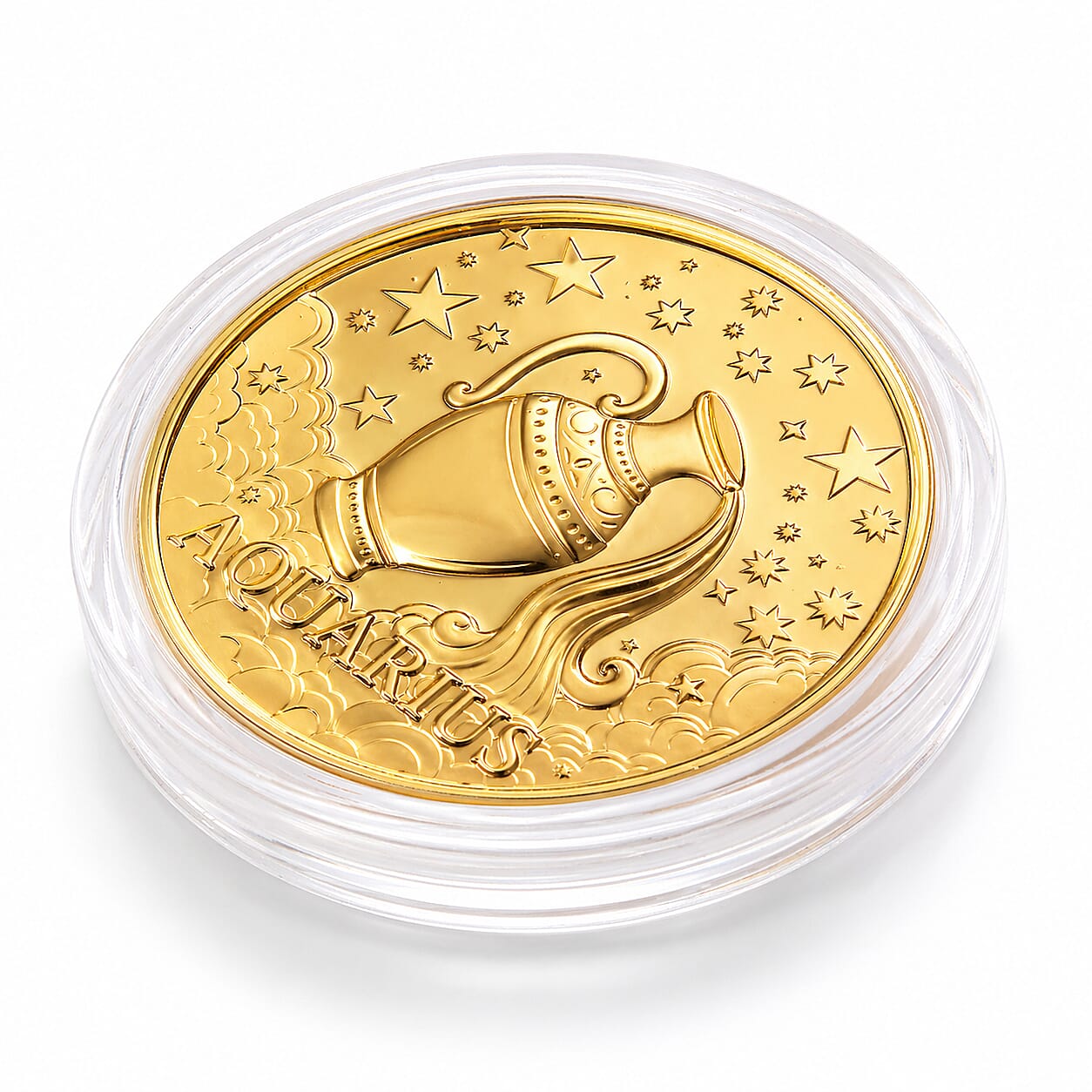 Celestial Zodiac Collection - Aquarius 24k Gold Coin Collectibles
