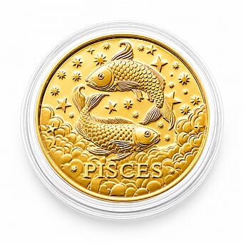 https://tjcuk.sirv.com/Products/85/4/8548682/Celestial-Zodiac-Collection-Pisces-24k-Gold-Coin-Collectibles_8548682.jpg?w=342&h=342