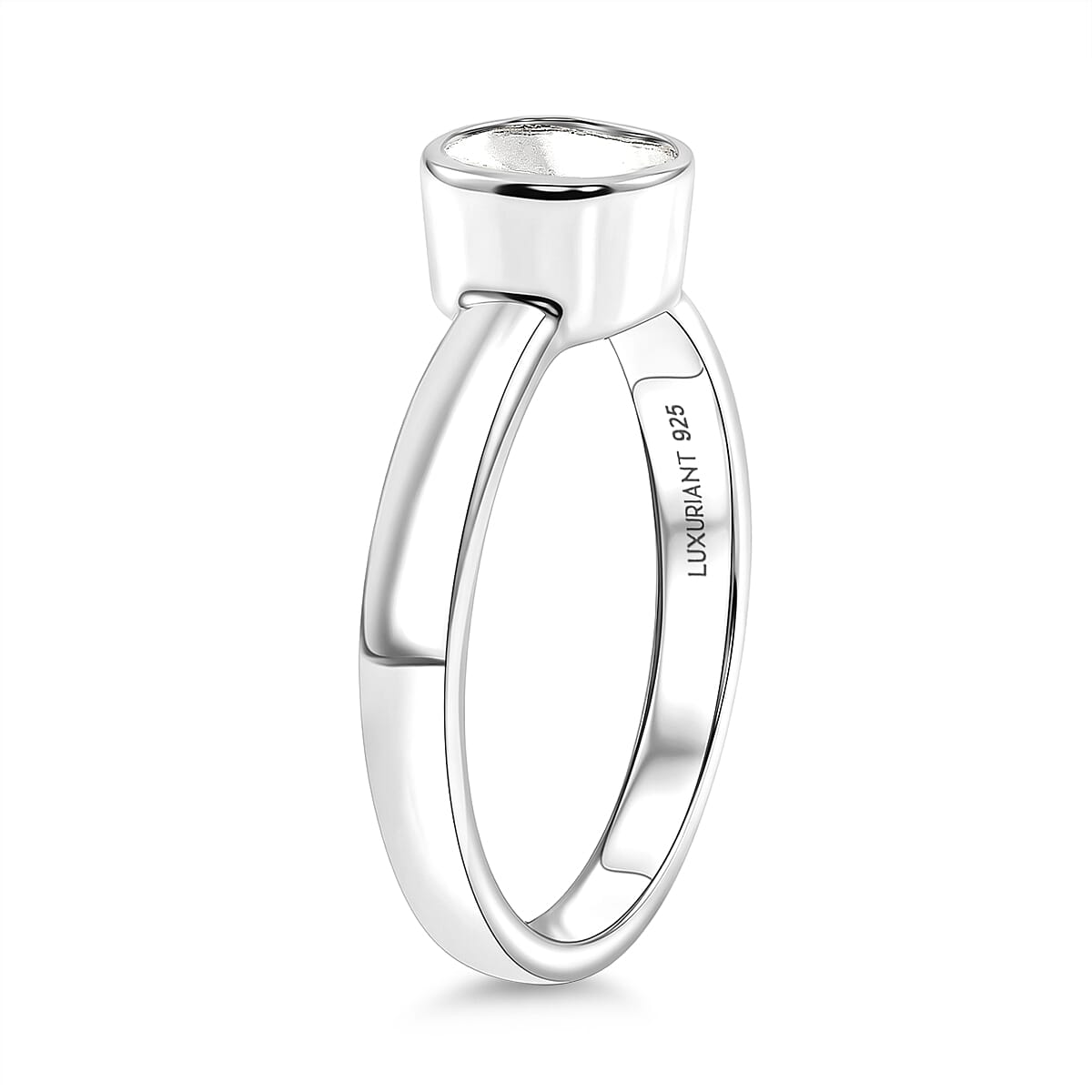 Luxuriant - Lab Grown Diamond Ring in Rhodium Overlay Sterling Silver 0.20 Ct.