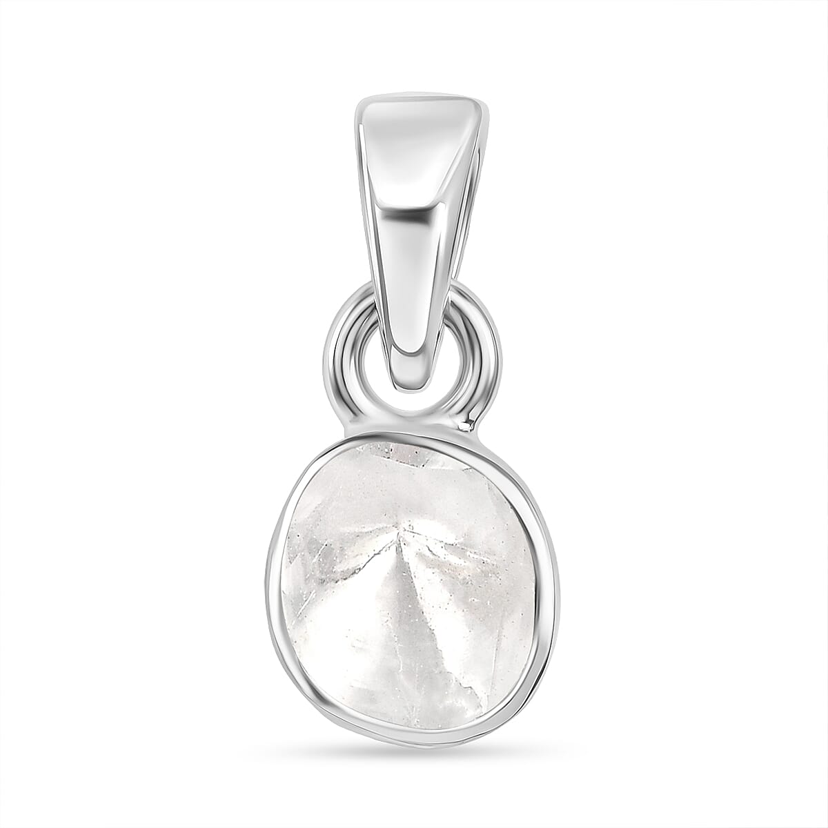 Luxuriant - Lab Grown Diamond Pendant in Rhodium Overlay Sterling Silver 0.20 Ct.