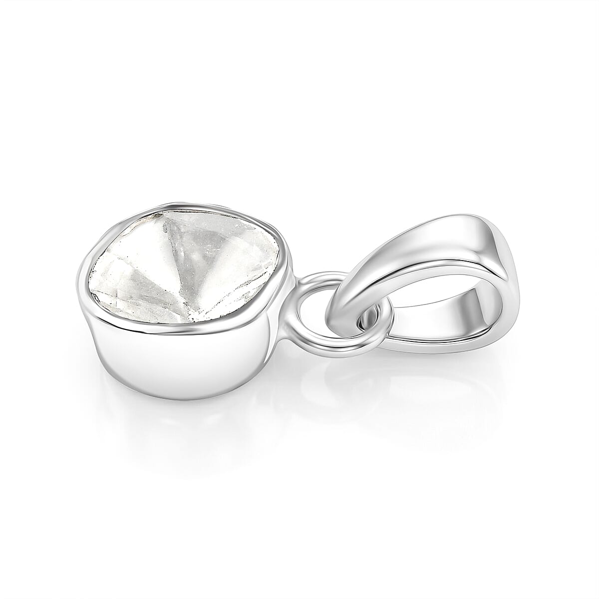 Luxuriant - Lab Grown Diamond Pendant in Rhodium Overlay Sterling Silver 0.20 Ct.