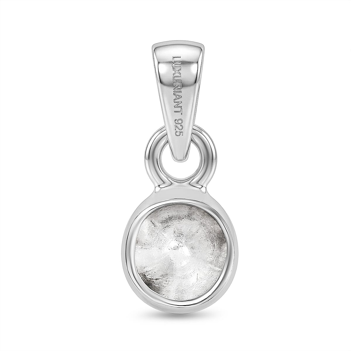 Luxuriant - Lab Grown Diamond Pendant in Rhodium Overlay Sterling Silver 0.20 Ct.