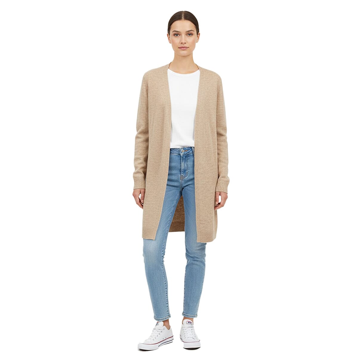 Closeout-Deal-Cardigan-Size-Medium-Beige